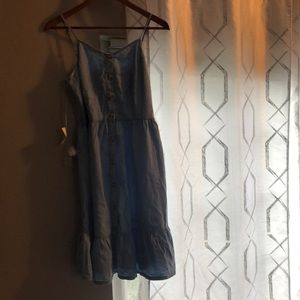 Brand new denim dress! Never worn! Beautiful denim blue!